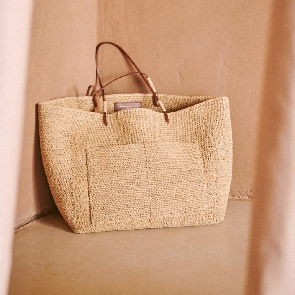 Sezane Gaby Weaved Bag